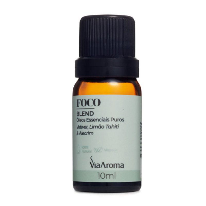 Óleo Essencial Blend Foco Aromatherapy Via Aroma 10ml Casarin Home 4513