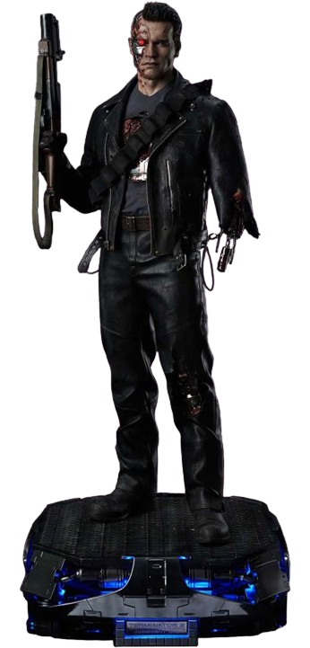 Terminator T-800 statue avec autographe Schwarzenegger