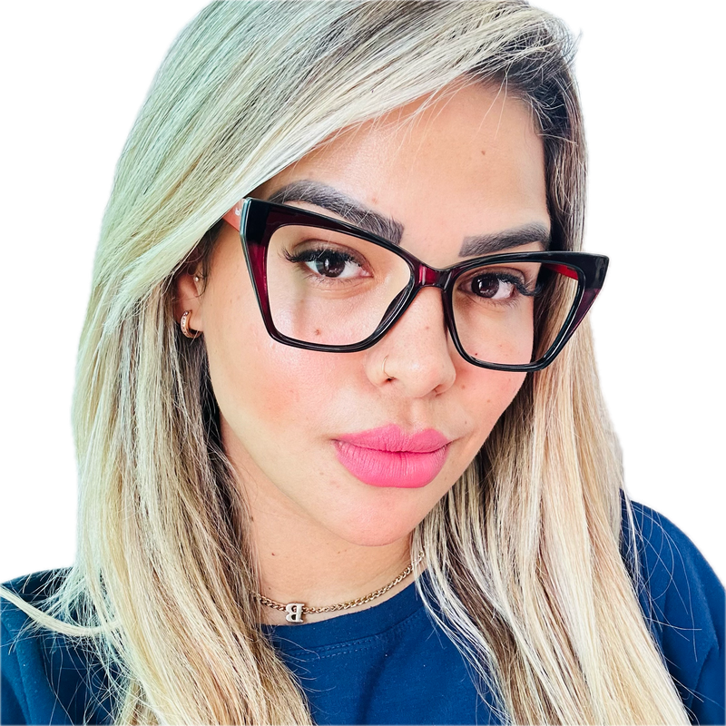 Armação Óculos Gatinha Feminina Atraente Original
