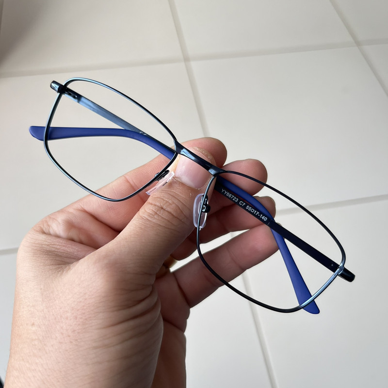 ARMAÇÃO DE GRAU METAL MASCULINA AZUL SKY