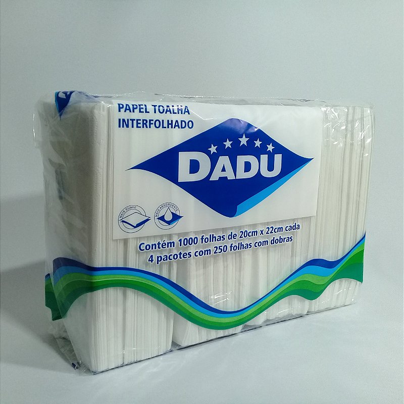 Papel Toalha Interfolhado - Pack com 1000 folhas - Loja Sentaki