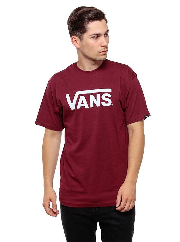 camiseta vans classic vinho