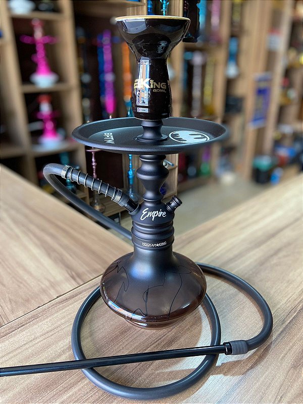 COMPRE NARGUILE COMPLETO EMPIRE HOOKAH KING - PRETO - Tabacaria