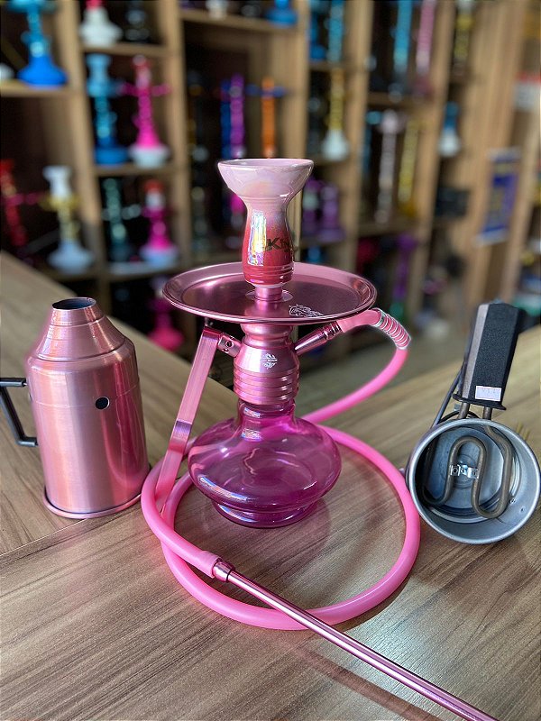 COMPRE NARGUILE ALALI DRAGON COMPLETO - ROSE - Tabacaria Premium