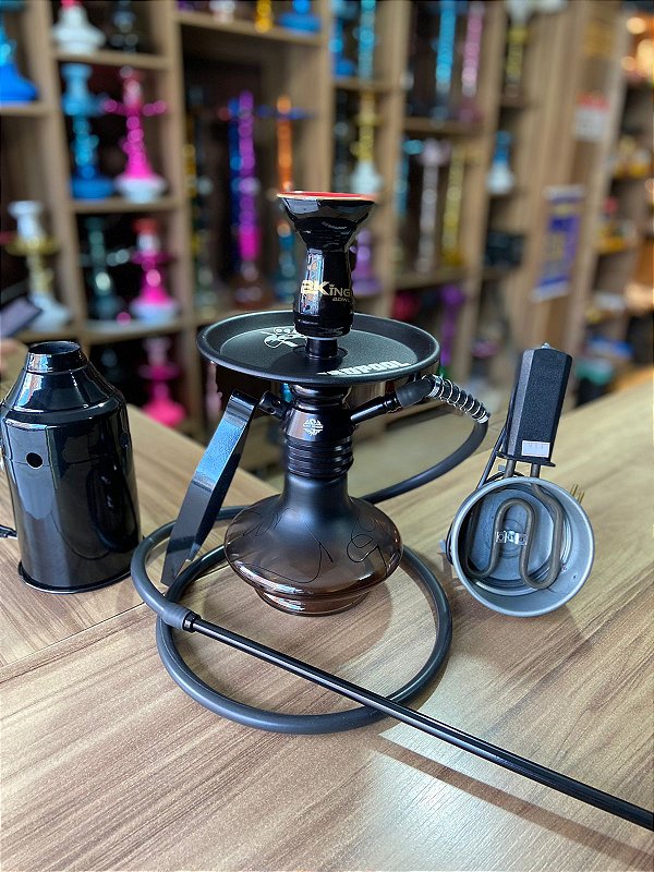 COMPRE NARGUILE ALALI DRAGON COMPLETO - PRETO - Tabacaria Premium