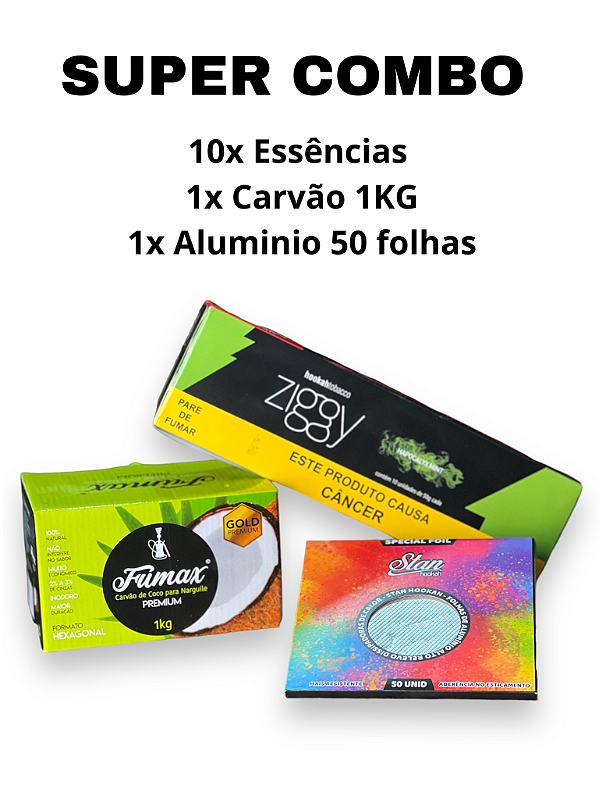 ANYONE x SMOKE & MIRROR 3種セット Kit Narguile Al Farid Storm Plus - Acetinado+carvão Zomo 1kg
