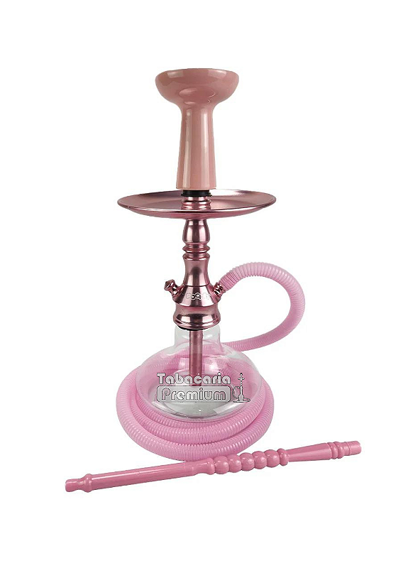 NARGUILE COMPLETO POCKET SHISHA - ROSÊ - Tabacaria Premium