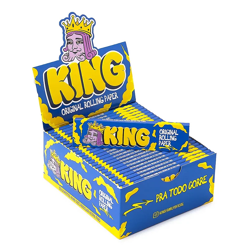 Caixa de Seda King Original Rolling King Size Cx C/50 Livretos
