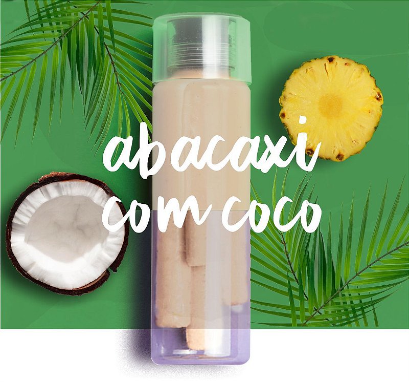 FRUIT BAR ABACAXI COCO HORTELÃ pack Sorvetes Naked é da DaOca Sorvetes