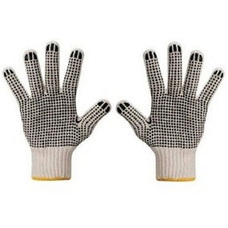 Luva de pano em algodão branca pigmentada - tsuzuki - Lojão do Pedreiro