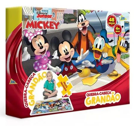 Mickey Mouse - Quebra-cabeça - 100 peças - Toyster Brinquedos :  : Brinquedos e Jogos