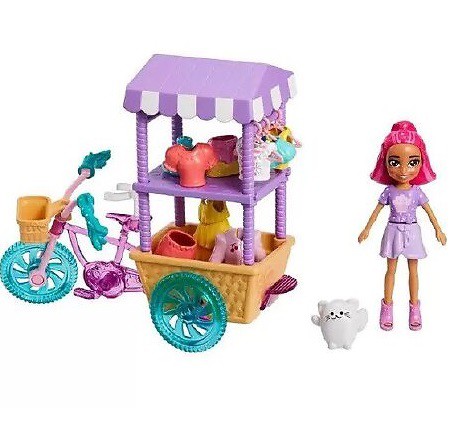 Veículo e Boneca – Polly Pocket – Hospital Móvel dos Bichinhos