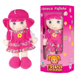 Boneca de Pano Mari com Roupa tema Chapeuzinho Vermelho