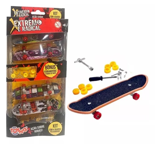 Hot Wheels - Skate de Dedo com Tênis Marvel