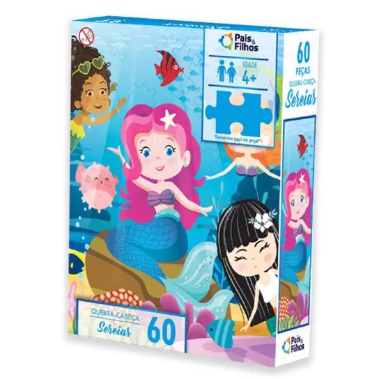 QUEBRA-CABEÇA PRINCESA MINI 60 PÇS