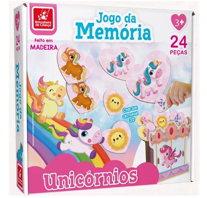 Jogo Da Memória Galinha Pintadinha®- Azul & Vermelho- 12 pares- Toyster