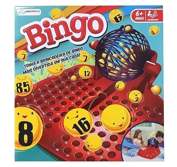 Jogo infantil Jogo tradicional bingo set com gaiola de bingo de