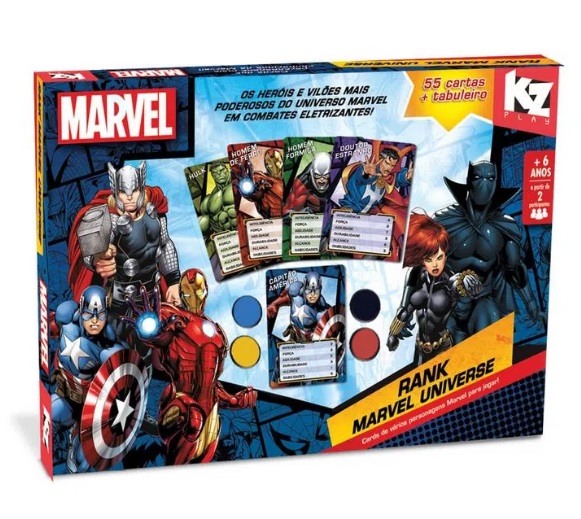 Jogo de Cartas - Trim Trim - Avengers - 52 Cartas - 2 a 4