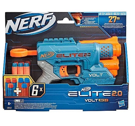 Lançador de Dardos Nerf Alpha Strike Boa Rc-6 Tambor Giratório