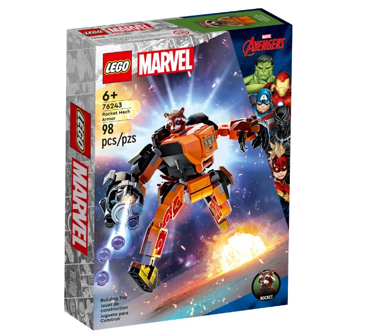 Lego Marvel Armadura de Robô Rocket 76243 - LEGO - Happily Brinquedos