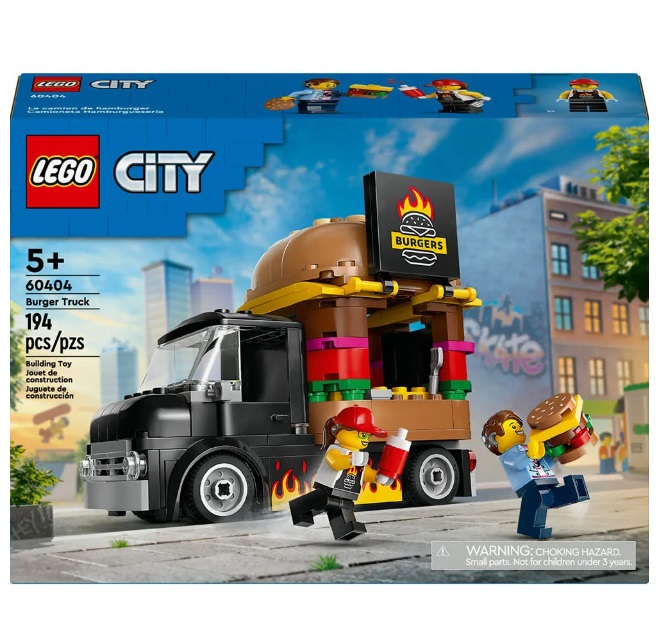 Lego City Caminhão de Hamburgueres 60404 LEGO Happily Brinquedos