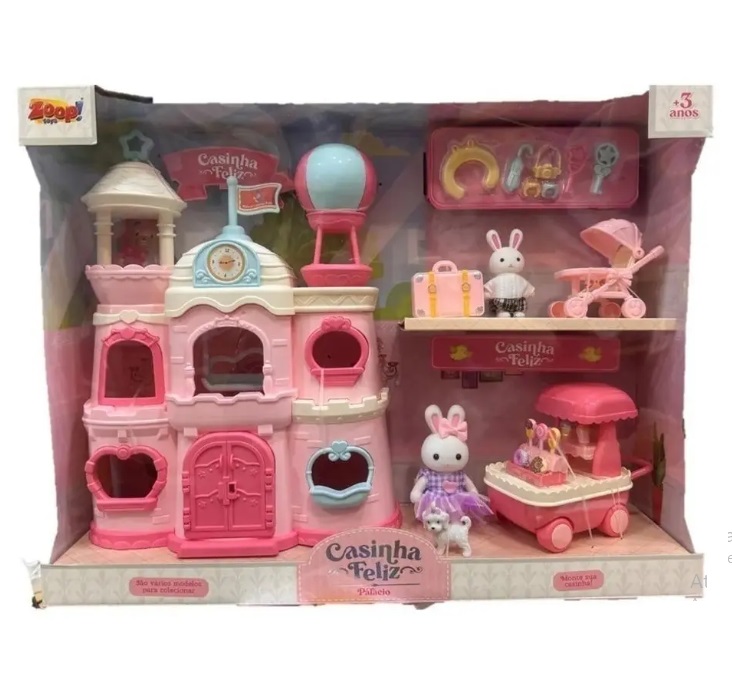 Casinha Feliz Palácio ZP01374 - Zoop Toys - Happily Brinquedos
