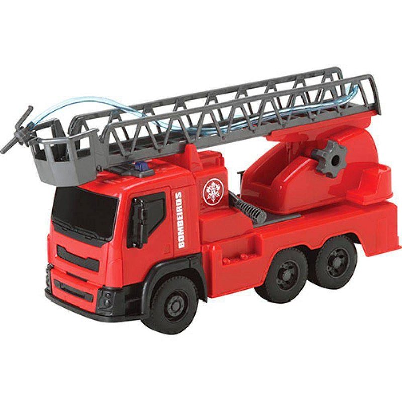 Caminhão de Bombeiros Fire Tank Orange Toys - Vermelho