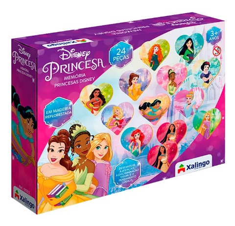 Jogo da memoria princesas Disney Xalingo - Ibyte