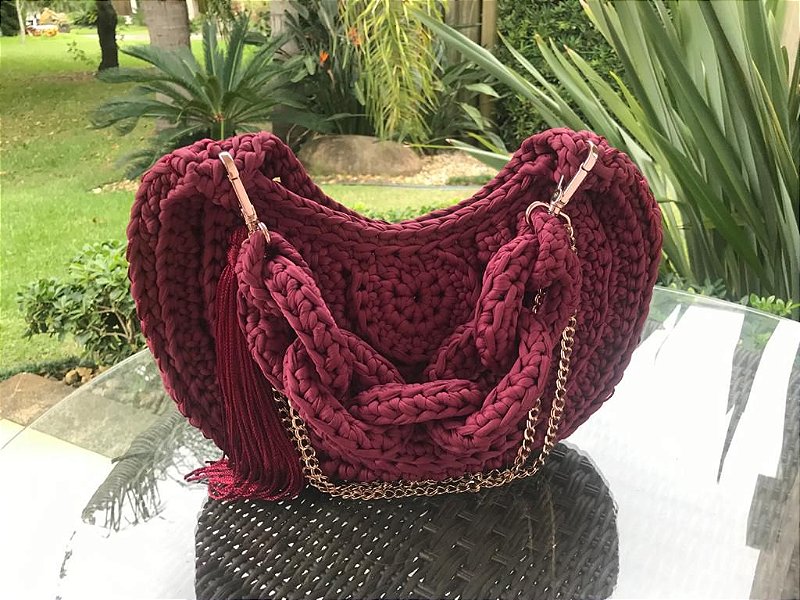 crochet yarn bolsa