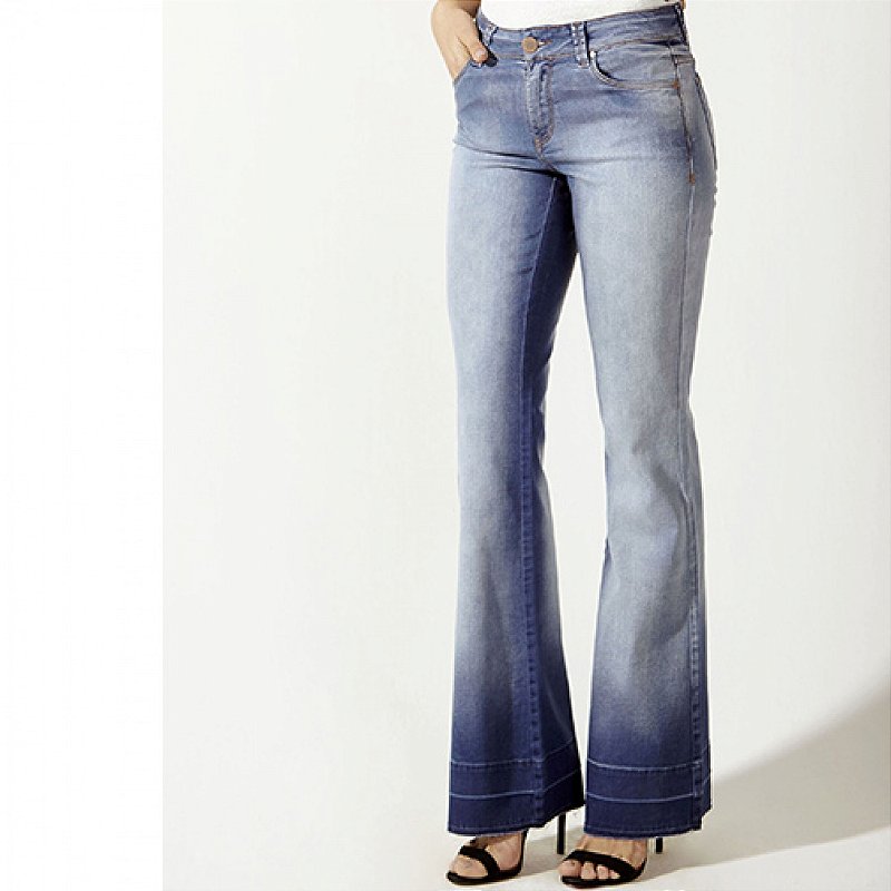 calça scalon cintura alta