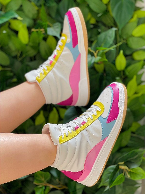 SCHUTZ TÊNIS CANO ALTO FORCE COLORIDO - Conceito Rouparia