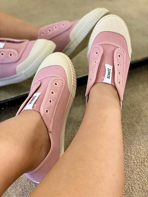 Tênis Smash Schutz Logo Preto e Rosa Neon | Schutz