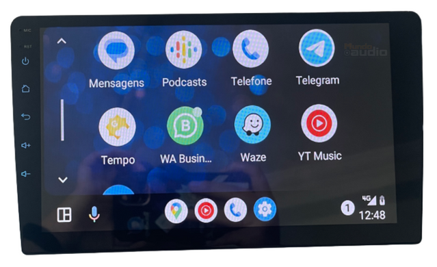 Central Multimidia 9 Polegadas Apple Carplay e Android - Mundo Audio
