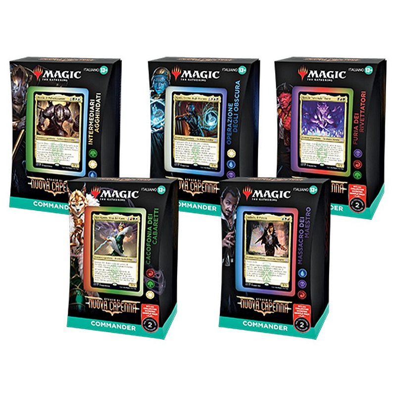 5 Decks de Commander Ruas de Nova Capenna MTG (PréVenda) Omniverse