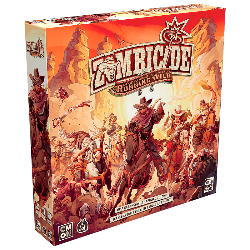 Zombicide Running Wild Expansion Ride or Die Undead West Cooperative Strategy Game