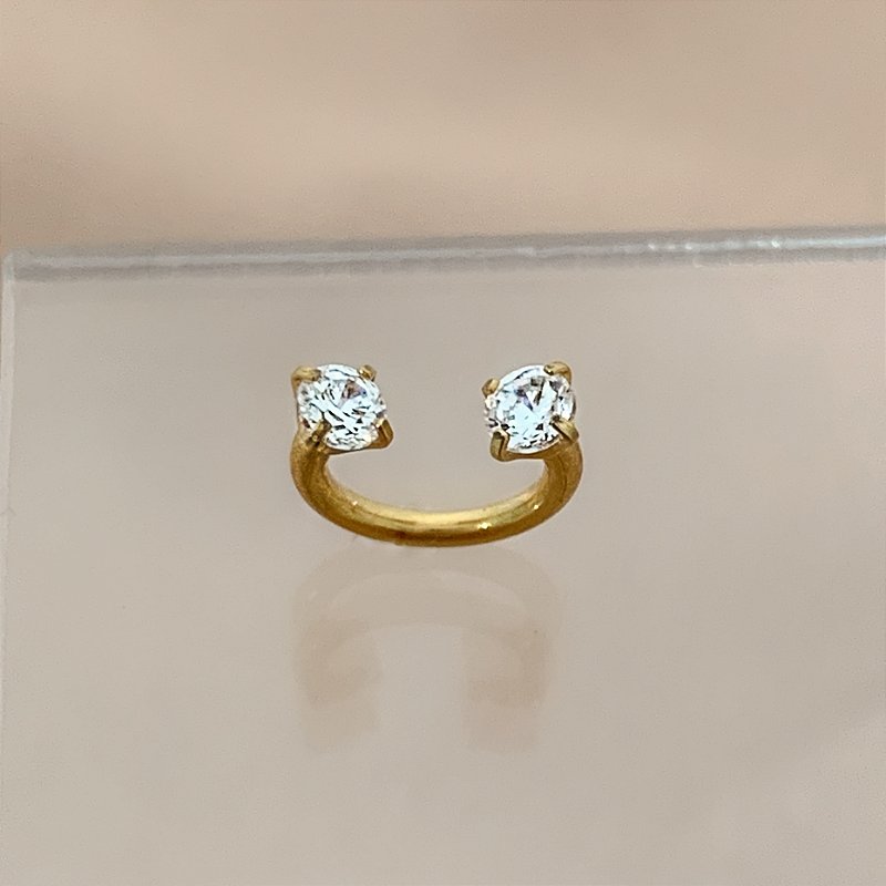 PIERCING FERRADURA MINI ZIRCÔNIA HASTE AÇO 316L 6MM SEMIJOIA PARA ATUALIZAÇÃO ⭐️