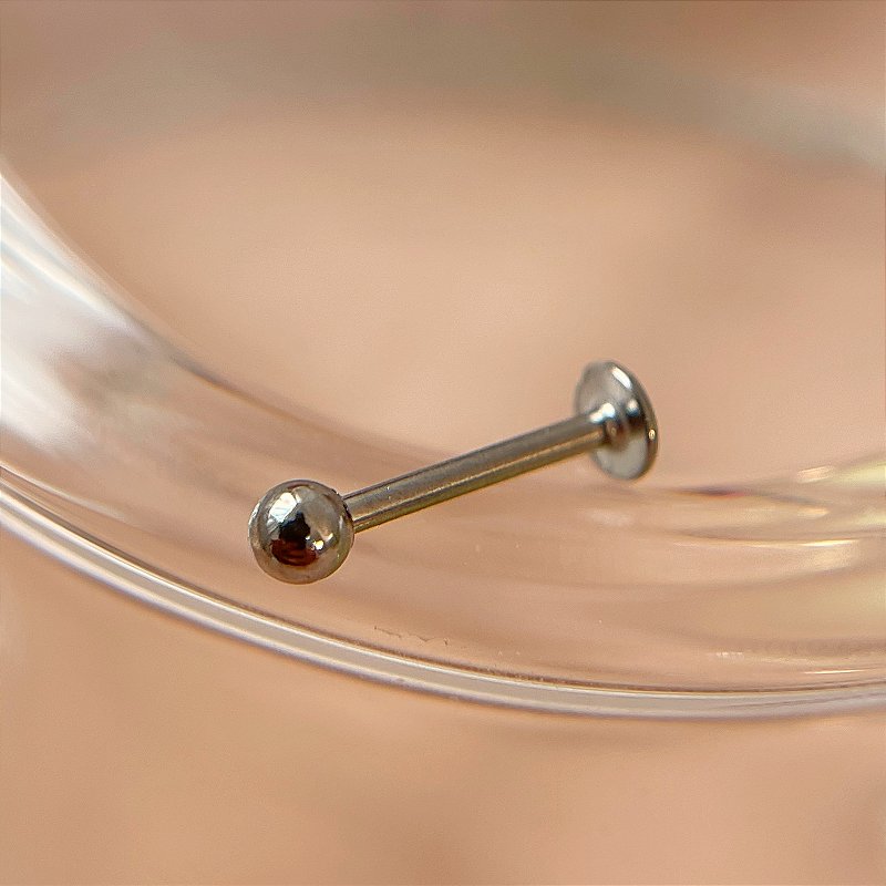 PIERCING TRAGUS/CARTILAGEM HASTE AÇO 316L BOLINHA 10MM SEMIJOIA PARA ATUALIZAÇÃO⭐️
