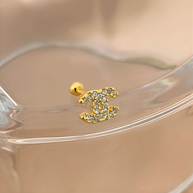 PIERCING TRÁGUS / CARTILAGEM AÇO 316L INSPIRATION 6MM FOLHEADO A OURO 18K SEMIJOIA PARA ATUALIZAÇÃO⭐️