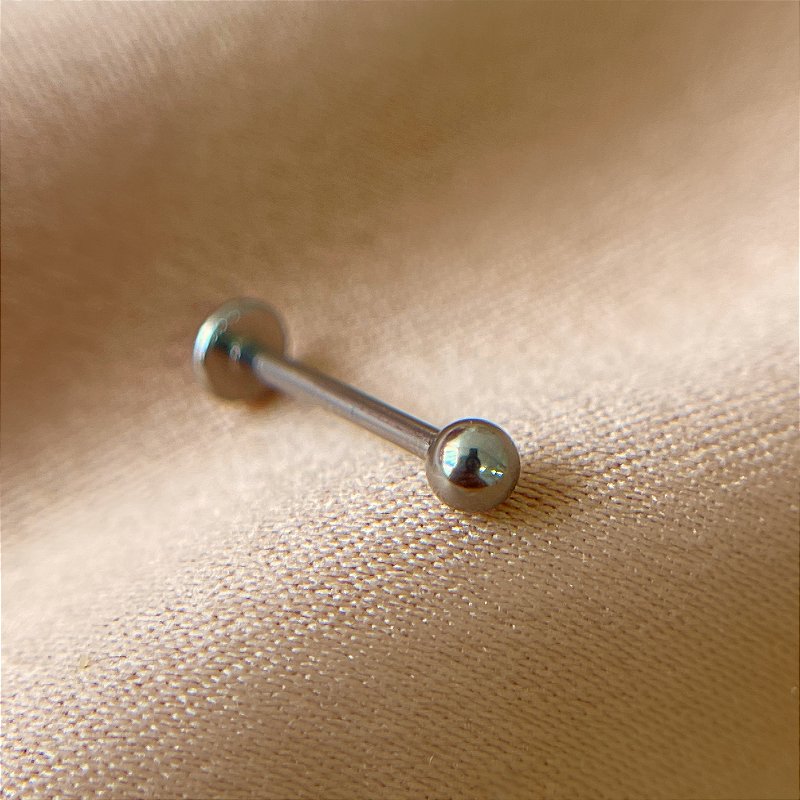 PIERCING TRÁGUS / CARTILAGEM TITÂNIO BOLINHA SIMPLES 12MM SEMIJOIA PARA ATUALIZAÇÃO⭐️