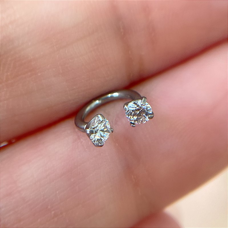 PIERCING SEPTO / CARTILAGEM FERRADURA SIMPLES TITÂNIO 6MM SEMIJOIA PARA PERFURAÇÃO⭐️