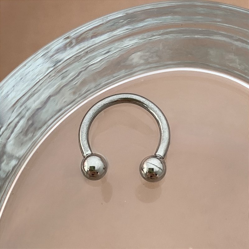 PIERCING BÁSICO FERRADURA AÇO 316L 8MM PARA PERFURAÇÃO⭐️