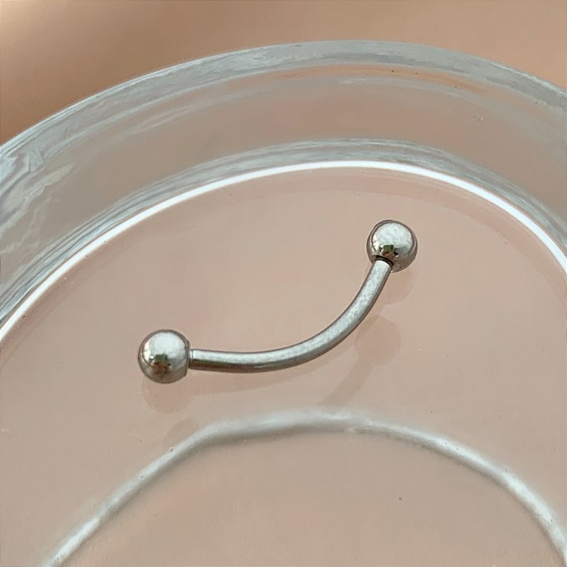 PIERCING BANANA BELL BÁSICO AÇO 316L 12MM PARA PERFURAÇÃO⭐️