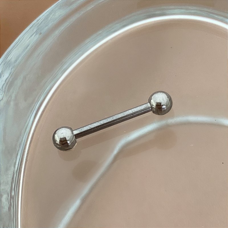 PIERCING RETO BÁSICO / MAMILO AÇO 316L 10MM PARA PERFURAÇÃO⭐️