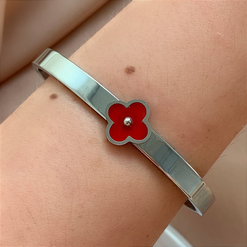 PULSEIRA TREVO UNITÁRIO AÇO 316L⭐️