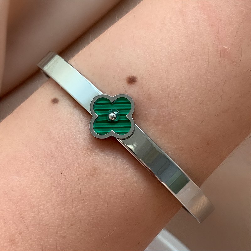 PULSEIRA TREVO UNITÁRIO AÇO 316L⭐️