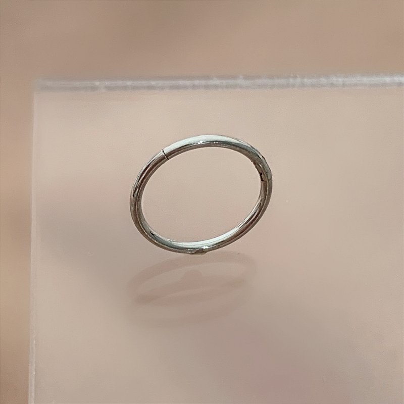 PIERCING NARIZ ARGOLINHA SEGMENTO FINO 8MM HASTE AÇO 316L SEMIJOIA PARA ATUALIZAÇÃO⭐️