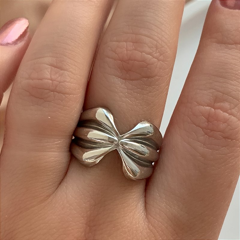 ANEL REGULÁVEL FORMATO LAÇO AÇO 316L⭐️