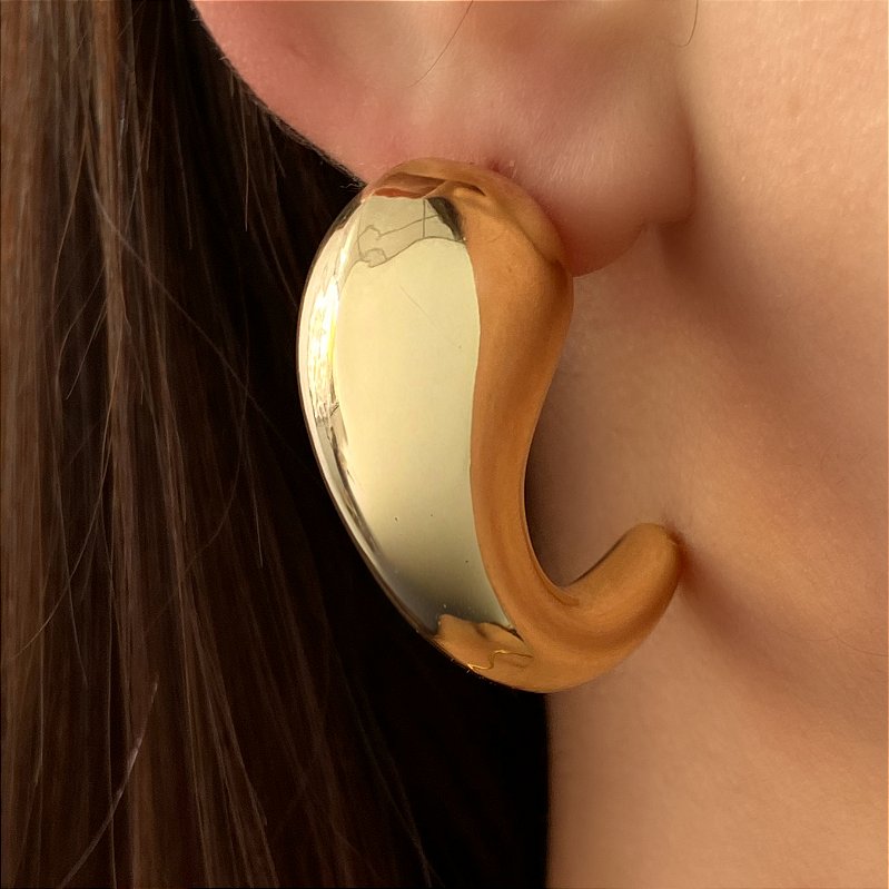 BRINCO VÍRGULA BOLEADA ALONGADA BIJU