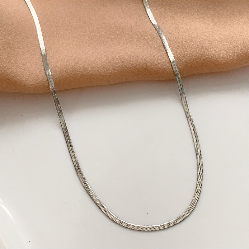 COLAR FITA FINA 1,5MM AÇO 316L⭐️