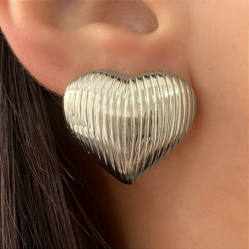 BRINCO CORAÇÃO LINHAS AÇO 316L⭐️